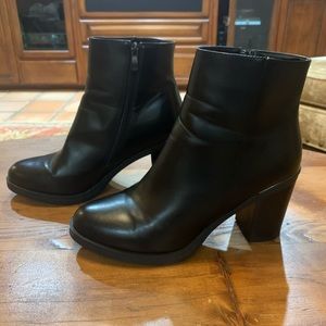 RAID Wide Fit Lorena Black Plated Ankle Boots